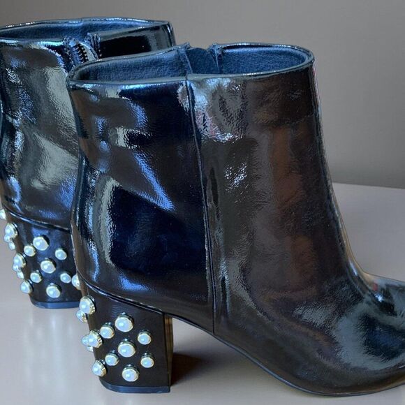 New, no tags, solid sterling 925 silver, black rhodium, 22 K gold, real pearl - Picture 14 of 14